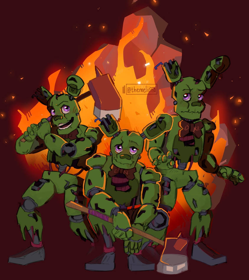 Novel Springtrap Springtrap studies! by TheMeliona on DeviantArt