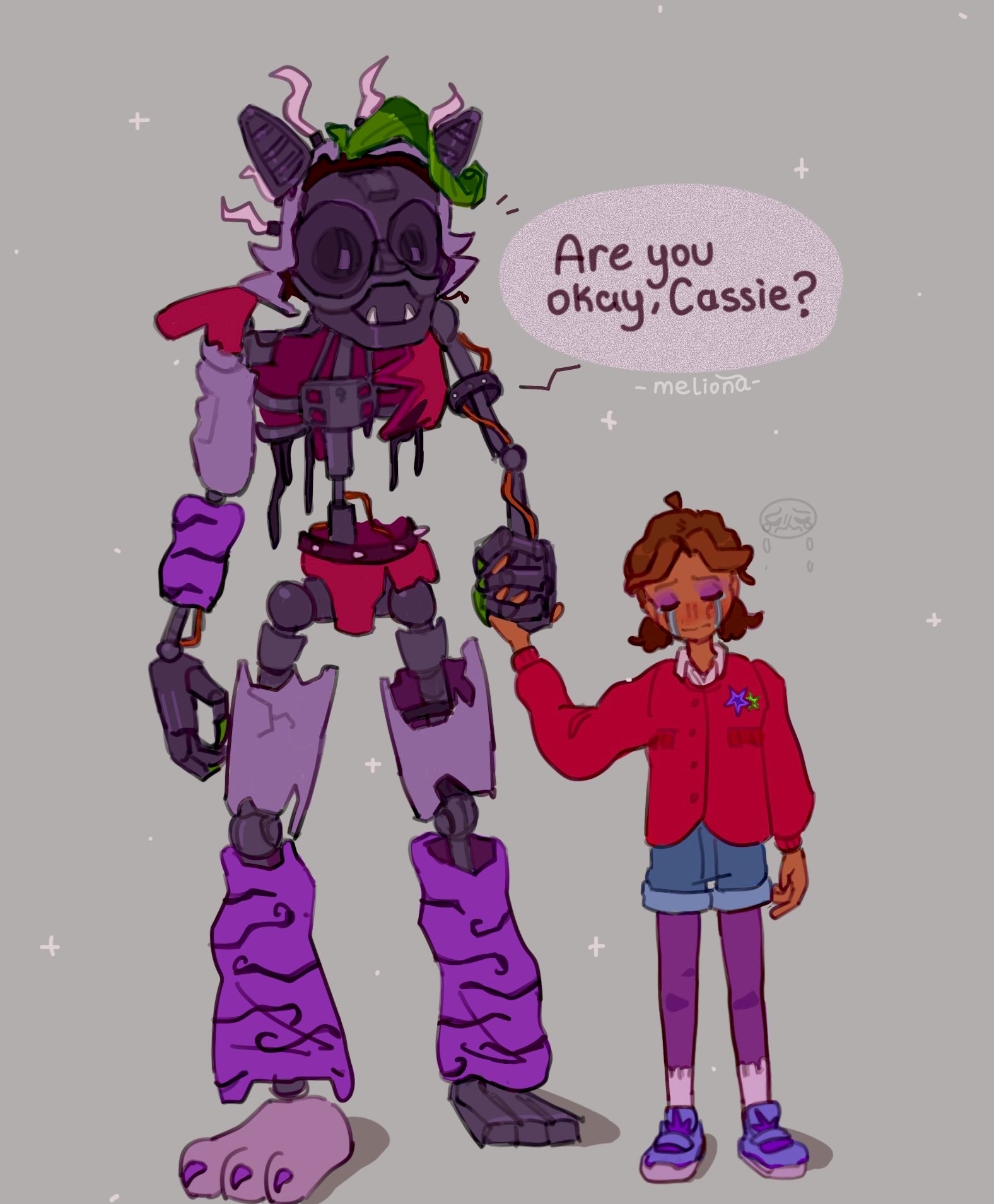 FNAF What If Roxy Wolf was Gregorys Guardian? by CinTanGallery on