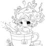 Tea Girl Lineart