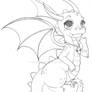 Chibi Dragon Sketch