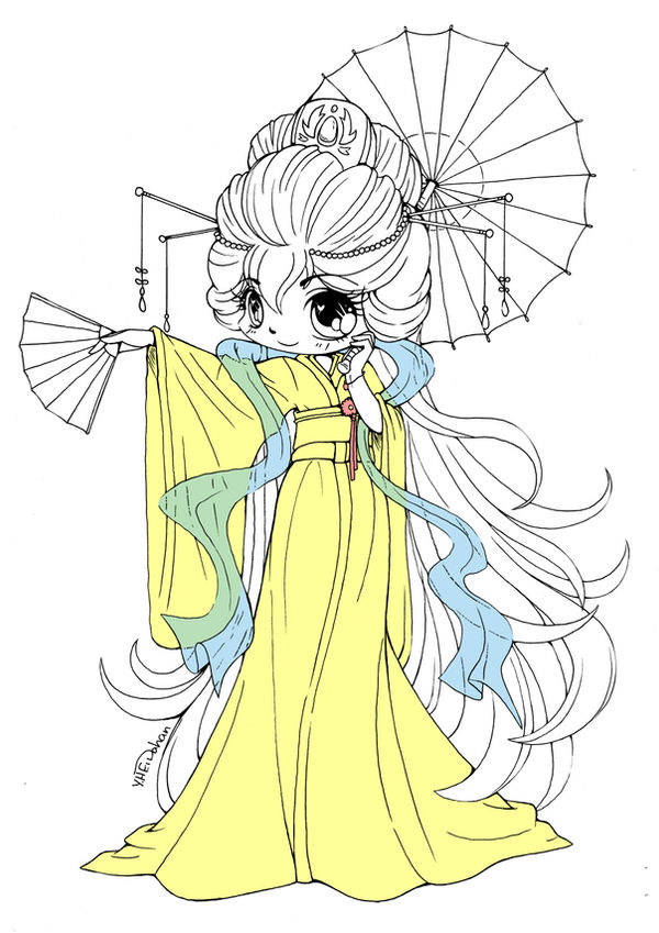 Kimono Chibi Color Guide