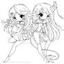 Suii and Iish Lineart