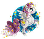 Starry Flyte the Pegasus Pony by YamPuff