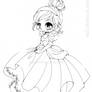 Cinderella Chibi Lineart