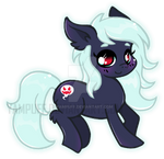 Little Ghosty - Micro Pony by YamPuff