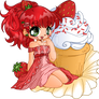 Strawberry Shortcake Cupcake Chibi Commission