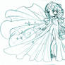 Elsa Chibi Commission Sketch