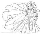 Elsa Chibi Lineart by YamPuff