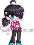 Emo Micro Chibi ::Commission:: by YamPuff