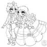 Prince Ice and Princess Ivy ::Open Lineart::