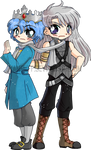 Ice and Airie ::Chibi Commission:: by YamPuff