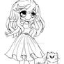 Alyce and Lila Bear ::Open Lineart::