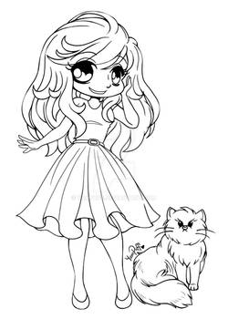 Alyce and Lila Bear ::Open Lineart::