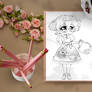 Anthy Lolita Chibi Coloring Page
