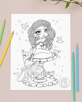 DTIYS Mermaid Coloring Page