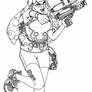 Splatoon! - Girl Inkling (Line Art)