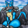 Lucario in the Mountains