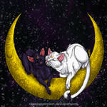 Moonlight Destiny - Luna and Artemis by OkamiAmaterasu1