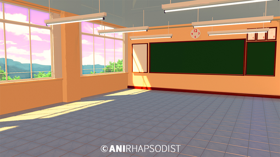 Morning Empty Classroom Without Curtains by anirhapsodist on DeviantArt