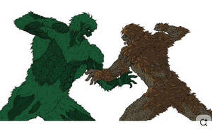 Sanda and Gaira - Kaiju Sketches