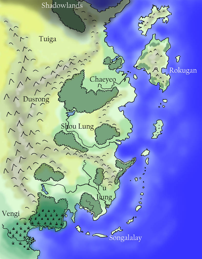 Kara-Tur fan map by lurch-jr on DeviantArt