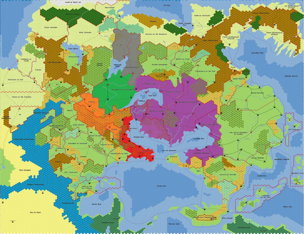 Greyhawk 2000 map WIP by lurch-jr on DeviantArt