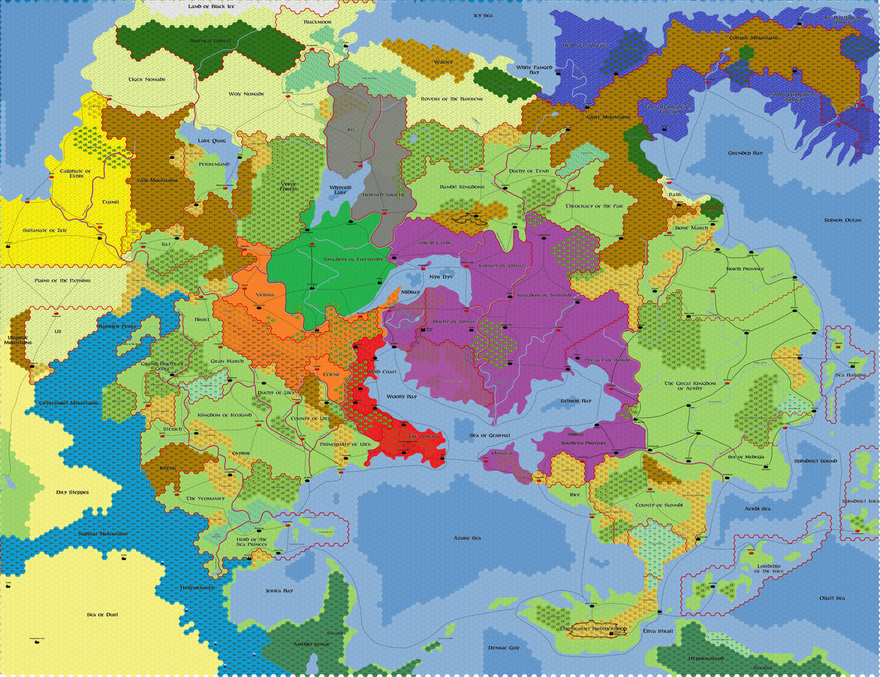 Greyhawk 2000 map WIP by lurch-jr on DeviantArt