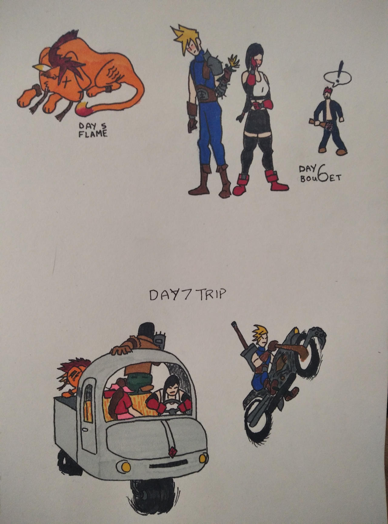 Ff7 Roche Comic FF7 Inktober 02 by FF7FanComic on DeviantArt