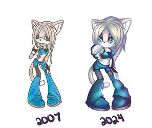 Metallic the Cat 2007 and 2024