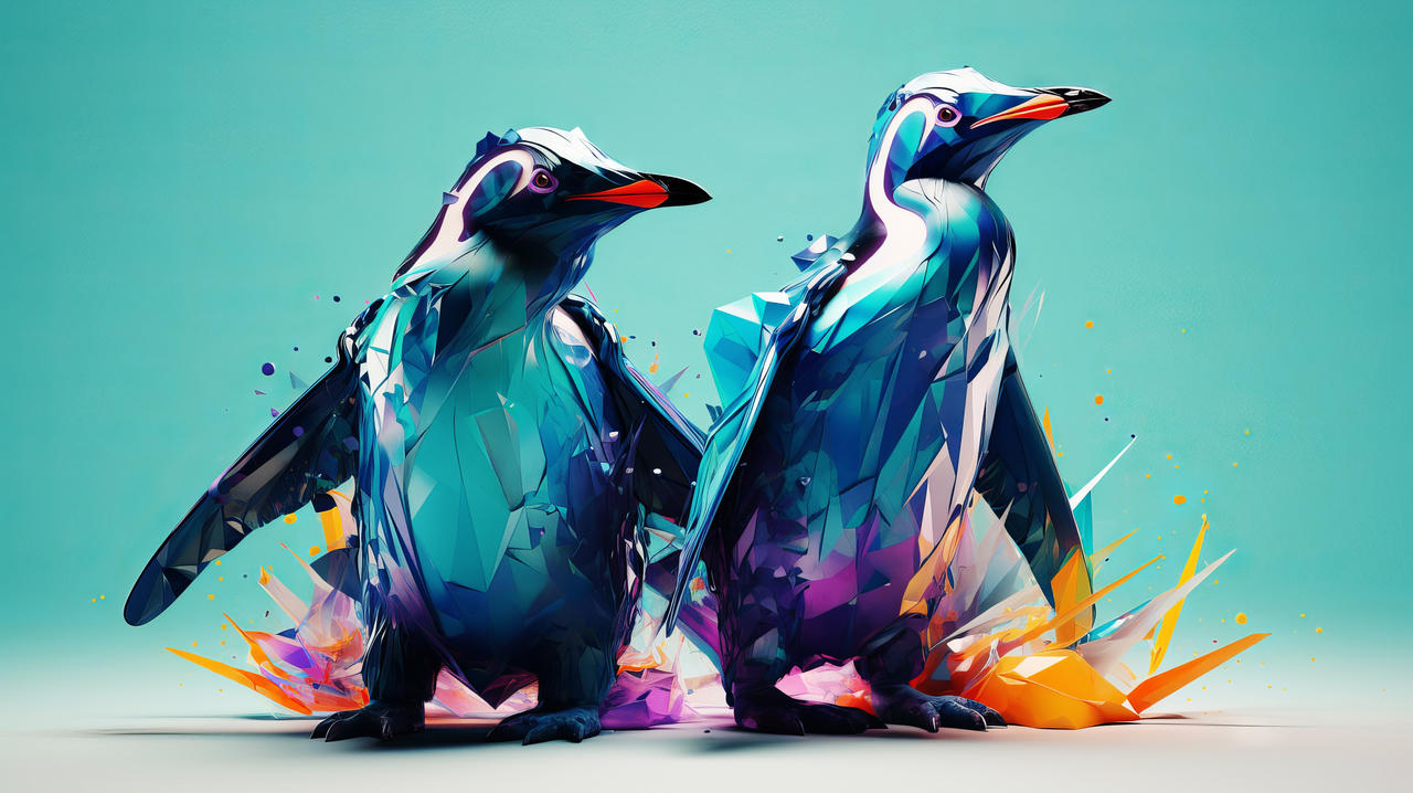 Spherical Linux Penguin Linux penguins Wallpaper by Kreativ3 on DeviantArt