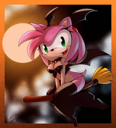 amy rose +halloween+