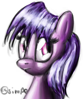 random purple pony