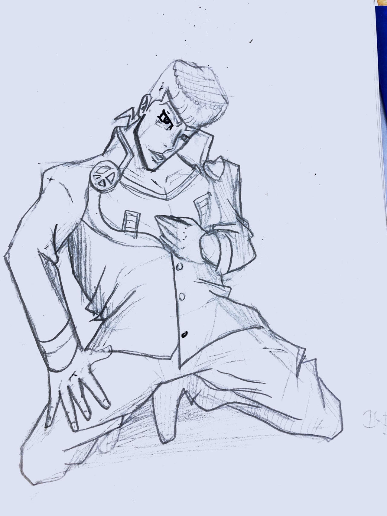 Josuke sketch by Shinkai88211 on DeviantArt