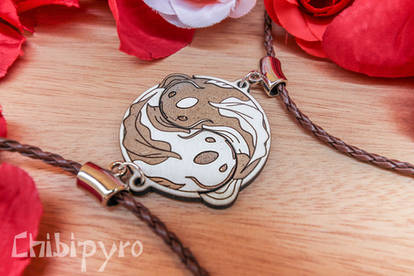 Koi Yin Yang charms