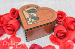 Mama Siamese Cat Heart Box by Moonyzier