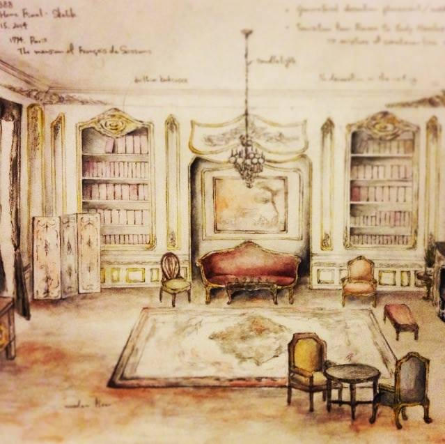 1770's Paris Room sketch