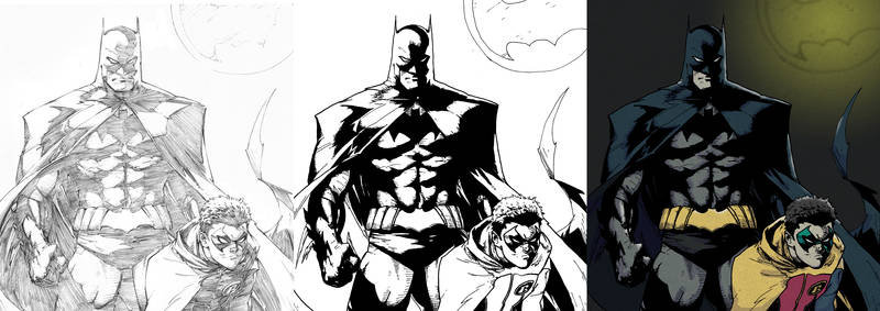 Inking and Coloring Greg Capullo's Batman