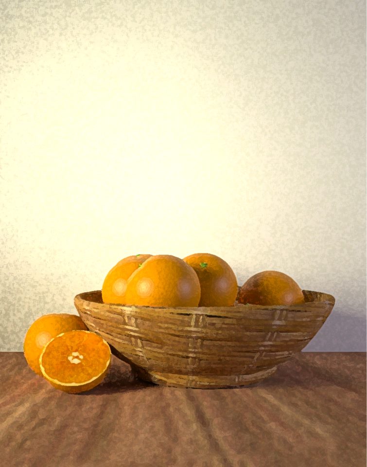 3D oranges made with blender