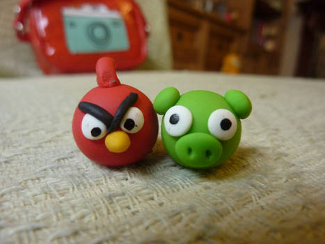 Angry Bird and Green Pig