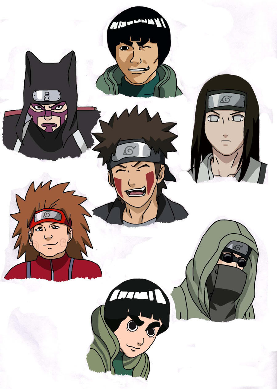 Naruto Characters 2 Coloured By Gaara On Deviantart