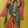 A coptic archangel, ethiopian art