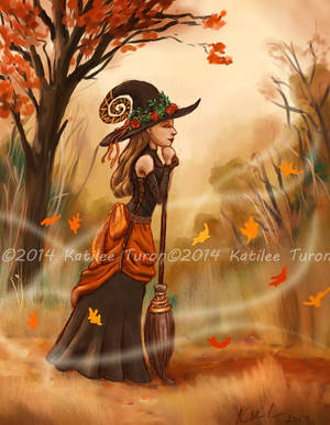 Autumn Witch by ADKKitty