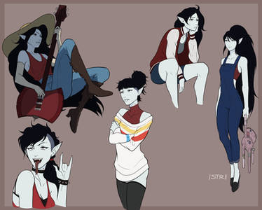 Marcy outifts (AT fanart)