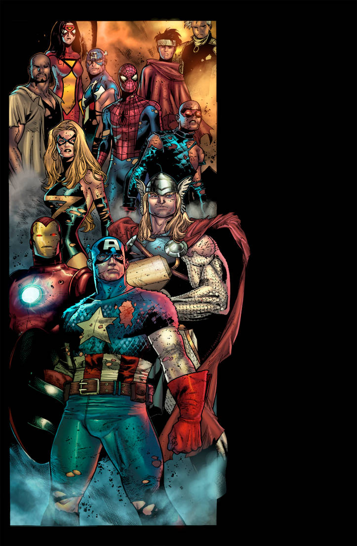 The Avengers color by me by maxflan on DeviantArt