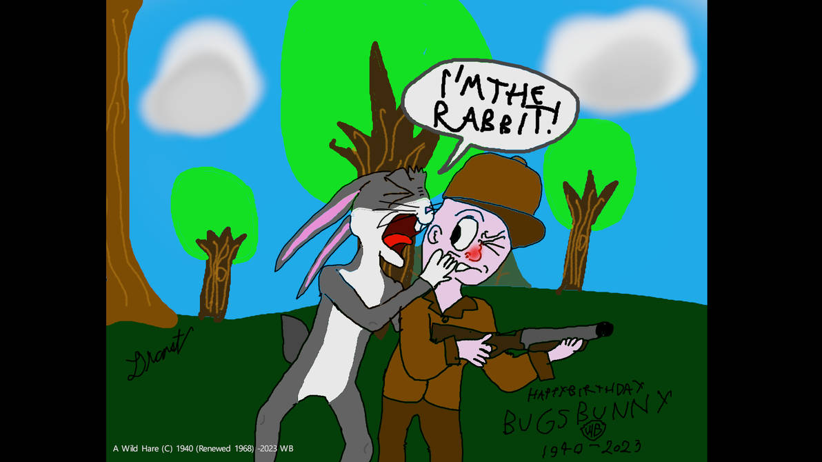 I Am Nothing Rabbit A Wild Hare (1940) I AM THE RABBIT scene fanart by Draconist1198 on ...