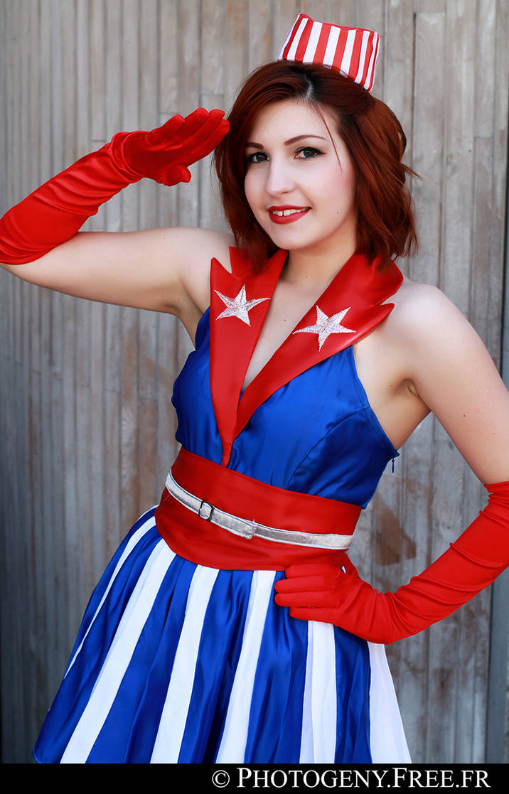 USO Girl Captain America by MllAyuko on DeviantArt