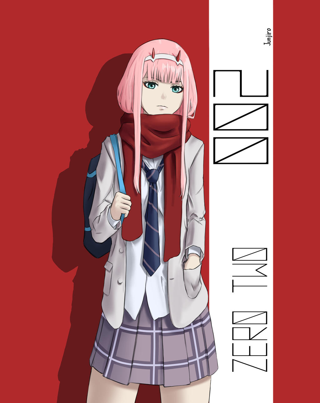 ZeroTwo Darling in the FranXX by danilMArt on DeviantArt