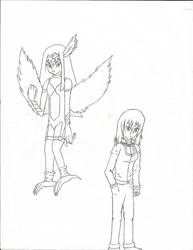 Harpie Girl and Mira Kameno (Yu-Gi-Oh! GX OC)