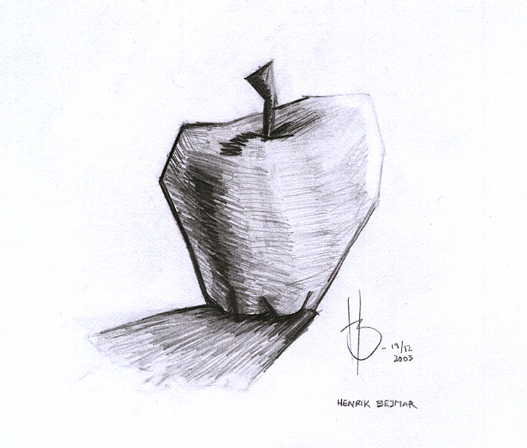 Apple of cubism