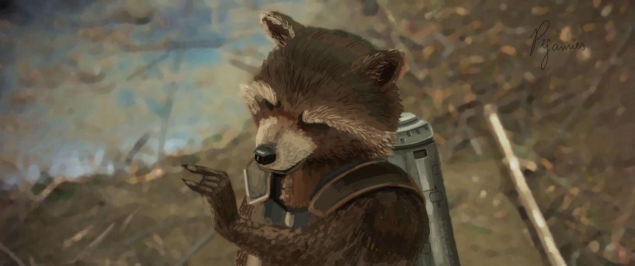 Rocket Racoon by pijamies on DeviantArt